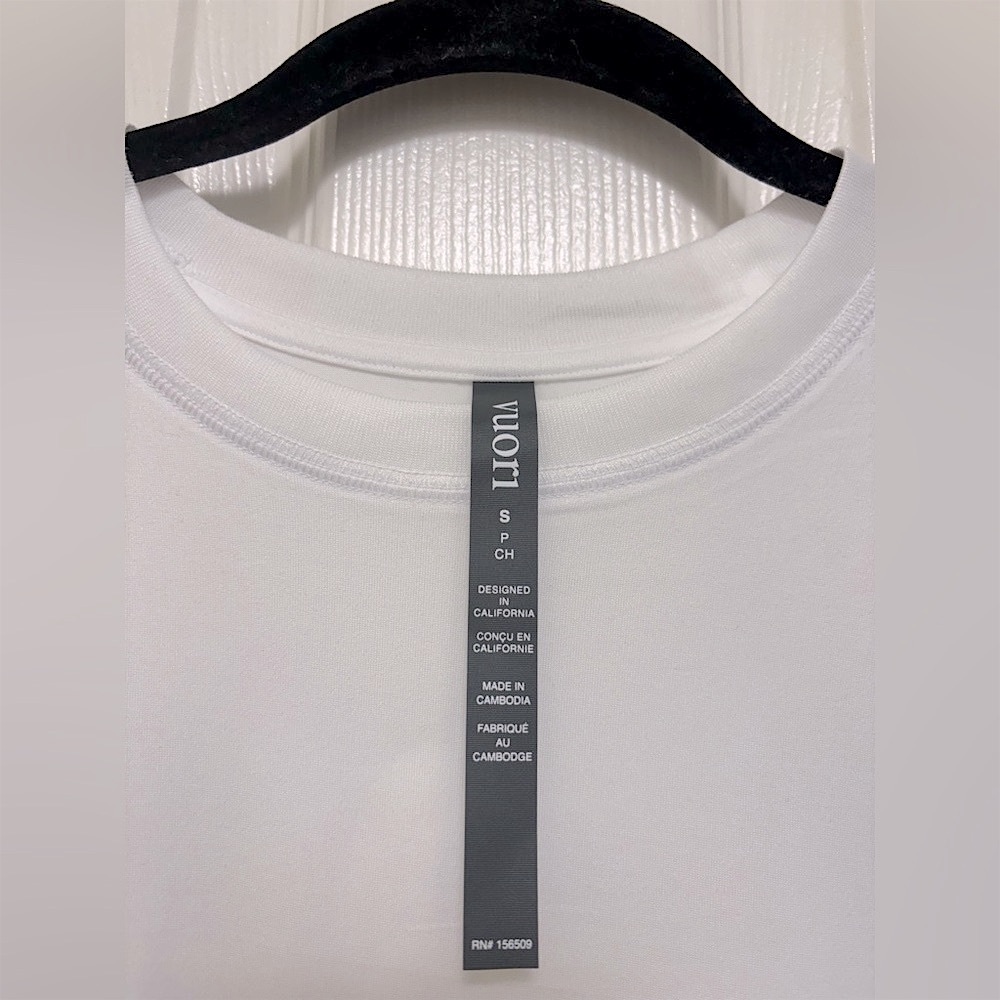 NWT Vuori Energy Tee Long in White - Picture 9 of 10